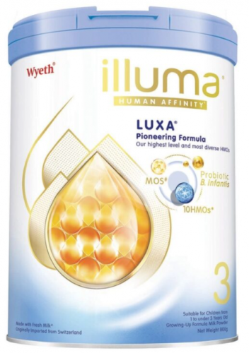 ILLUMA LUXA 3號幼兒成長配方奶粉 800克*需一箱6罐訂購*不設散訂*包送貨上門*